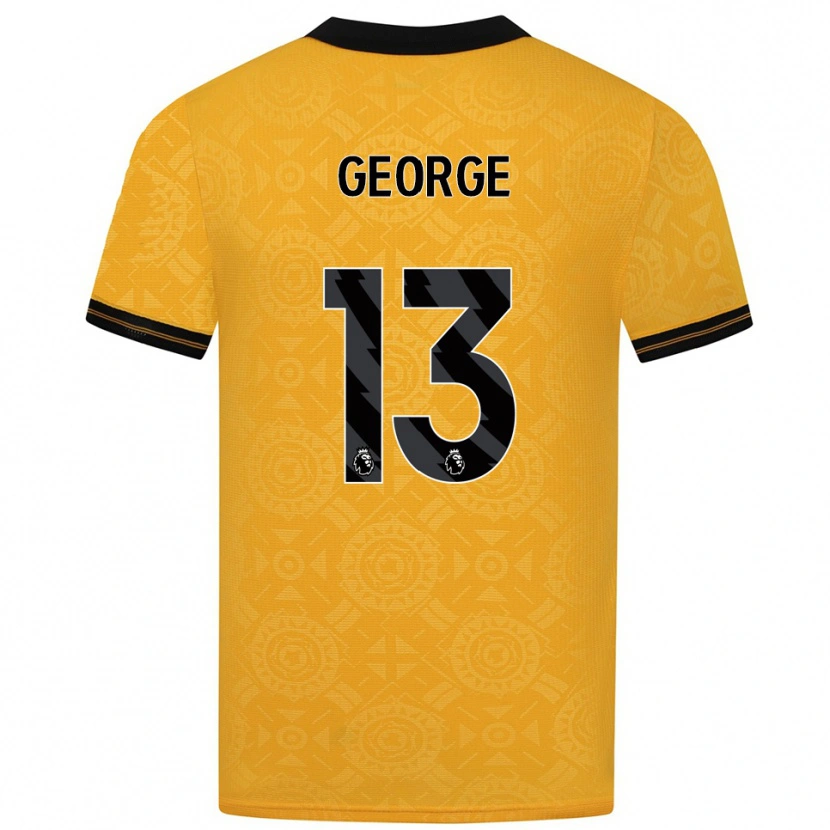 Danxen Kinder Harry George #13 Gelb Schwarz Heimtrikot Trikot 2025/26 T-Shirt Österreich