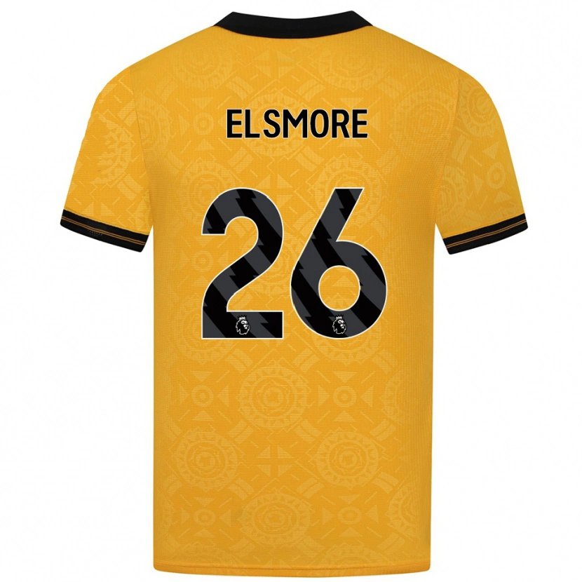 Danxen Kinder Ria Elsmore #26 Gelb Schwarz Heimtrikot Trikot 2025/26 T-Shirt Österreich