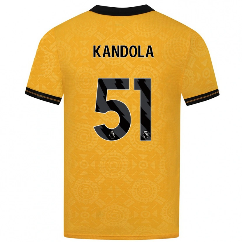 Danxen Kinder Kam Kandola #51 Gelb Schwarz Heimtrikot Trikot 2025/26 T-Shirt Österreich