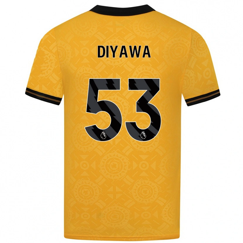 Danxen Kinder Aaron Keto Diyawa #53 Gelb Schwarz Heimtrikot Trikot 2025/26 T-Shirt Österreich