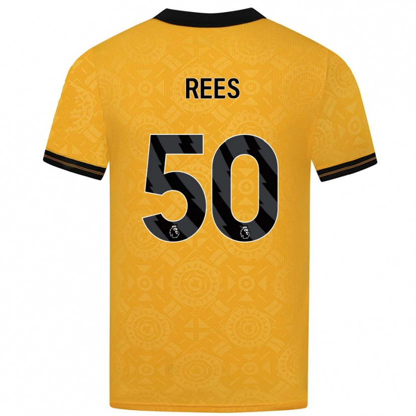 Danxen Kinder Mason Rees #50 Gelb Schwarz Heimtrikot Trikot 2025/26 T-Shirt Österreich