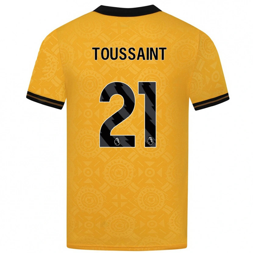 Danxen Kinder Destiney Toussaint #21 Gelb Schwarz Heimtrikot Trikot 2025/26 T-Shirt Österreich