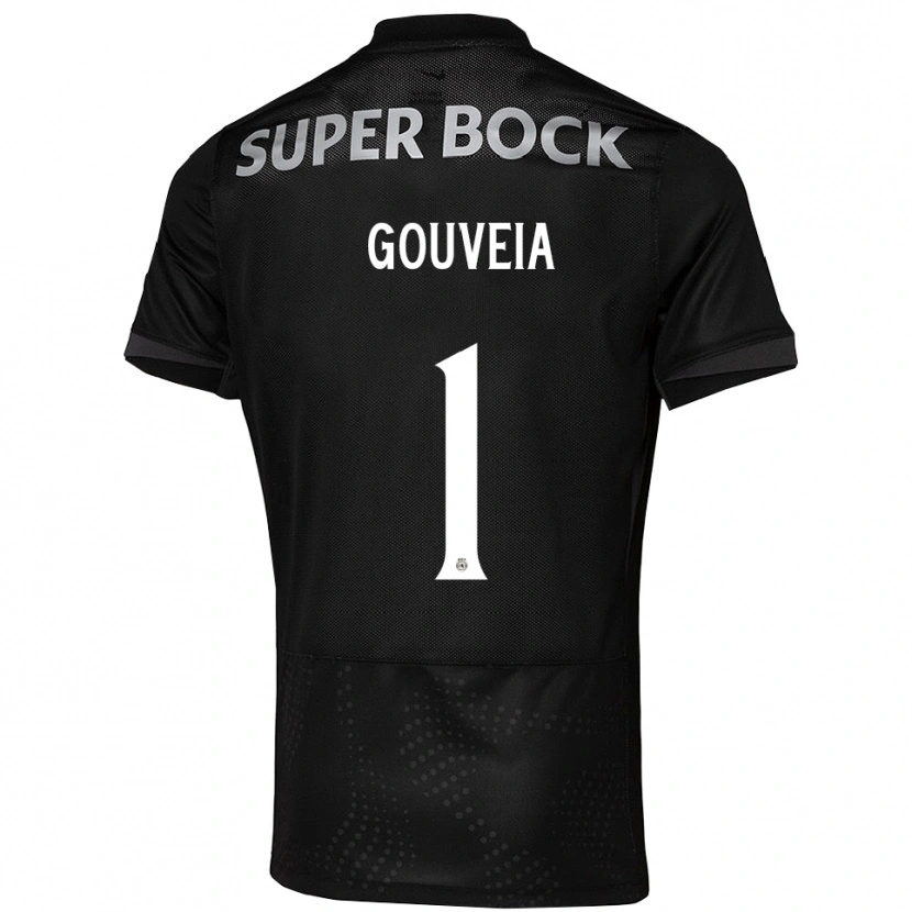Danxen Kinder Miguel Gouveia #1 Schwarz Weiß Auswärtstrikot Trikot 2025/26 T-Shirt Österreich