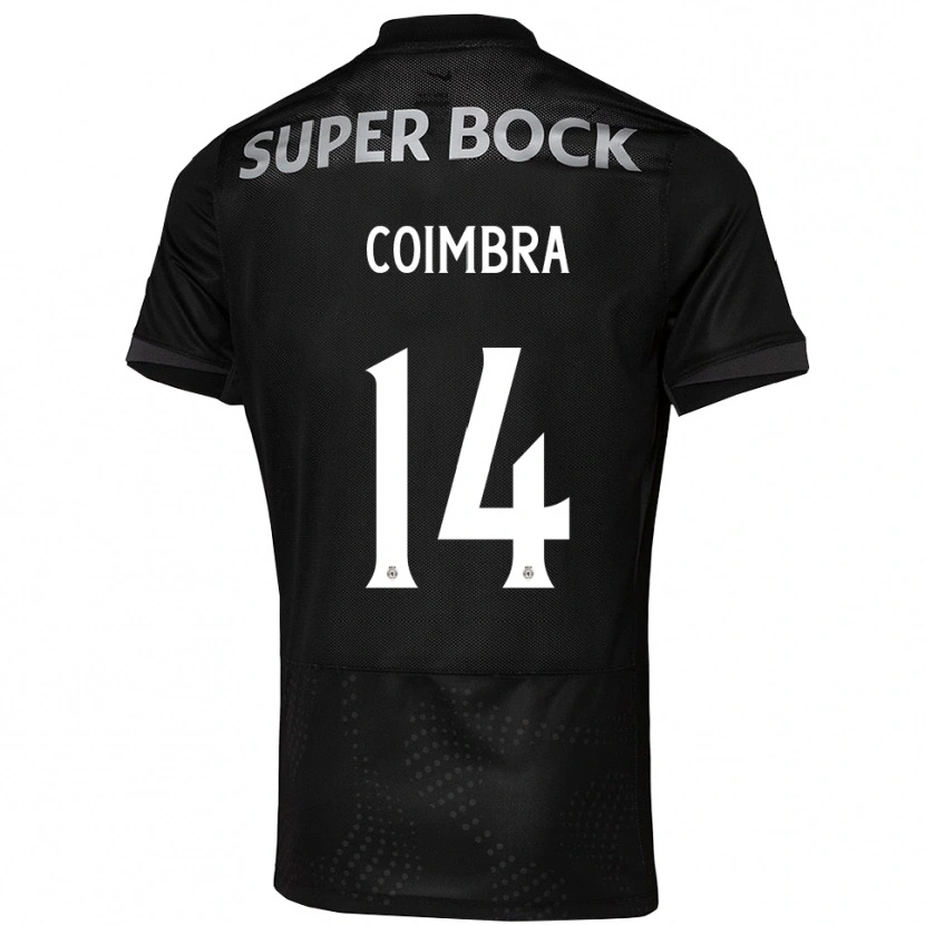 Danxen Kinder Telmo Coimbra #14 Schwarz Weiß Auswärtstrikot Trikot 2025/26 T-Shirt Österreich