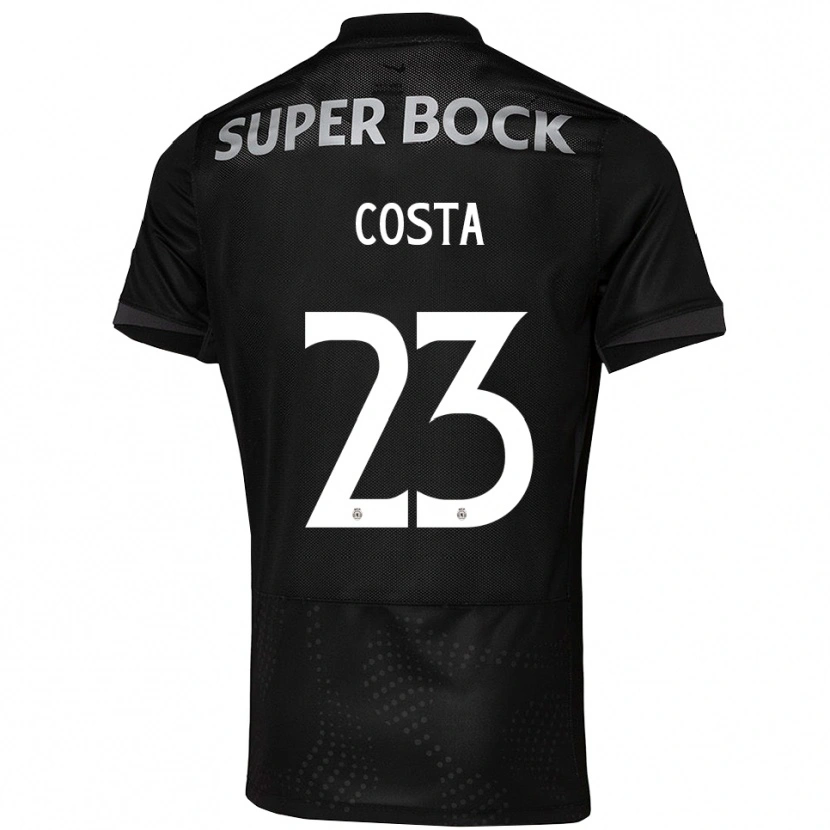Danxen Kinder Manuel Costa #23 Schwarz Weiß Auswärtstrikot Trikot 2025/26 T-Shirt Österreich