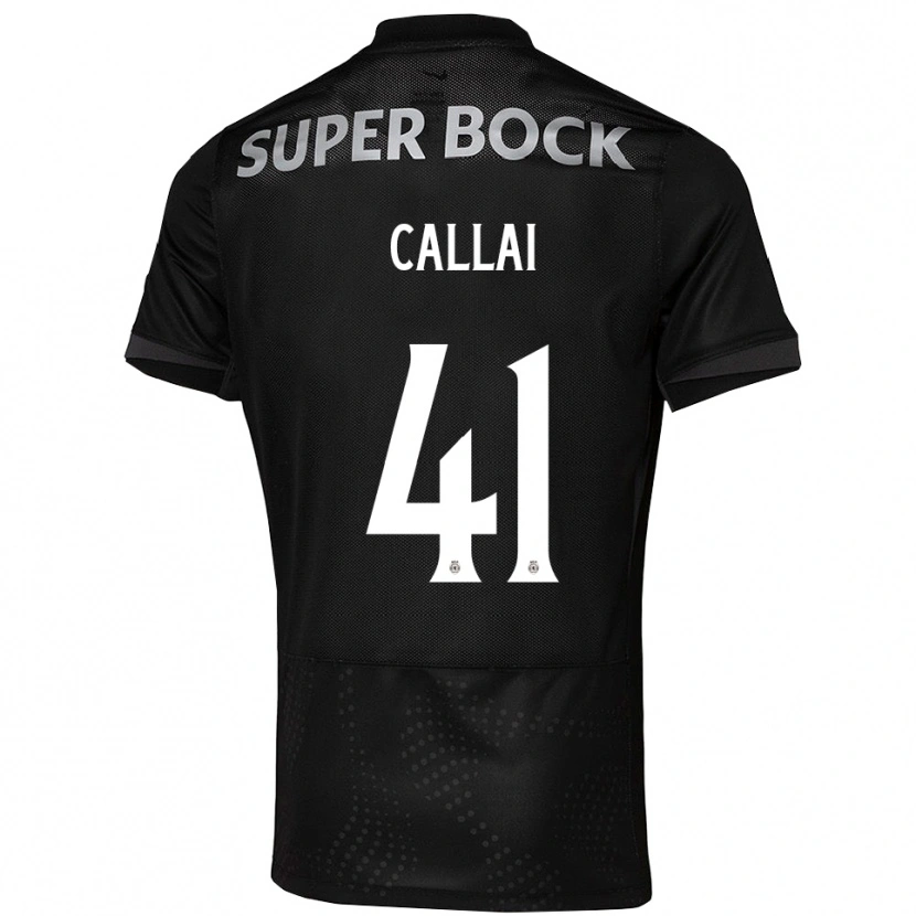 Danxen Kinder Diego Callai #41 Schwarz Weiß Auswärtstrikot Trikot 2025/26 T-Shirt Österreich
