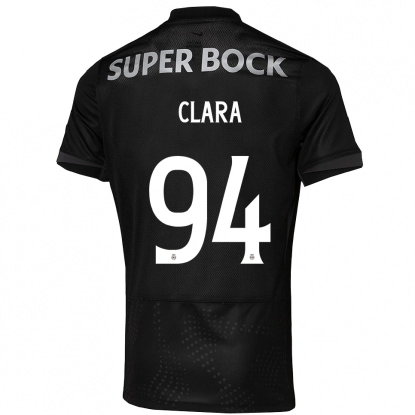 Danxen Kinder Diogo Clara #94 Schwarz Weiß Auswärtstrikot Trikot 2025/26 T-Shirt Österreich