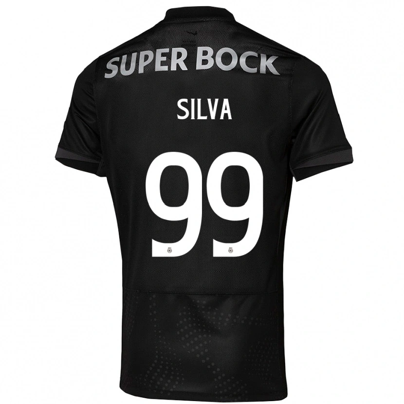 Danxen Kinder Francisco Silva #99 Schwarz Weiß Auswärtstrikot Trikot 2025/26 T-Shirt Österreich