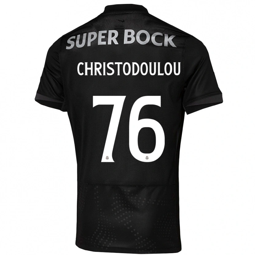 Danxen Kinder Argyris Christodoulou #76 Schwarz Weiß Auswärtstrikot Trikot 2025/26 T-Shirt Österreich