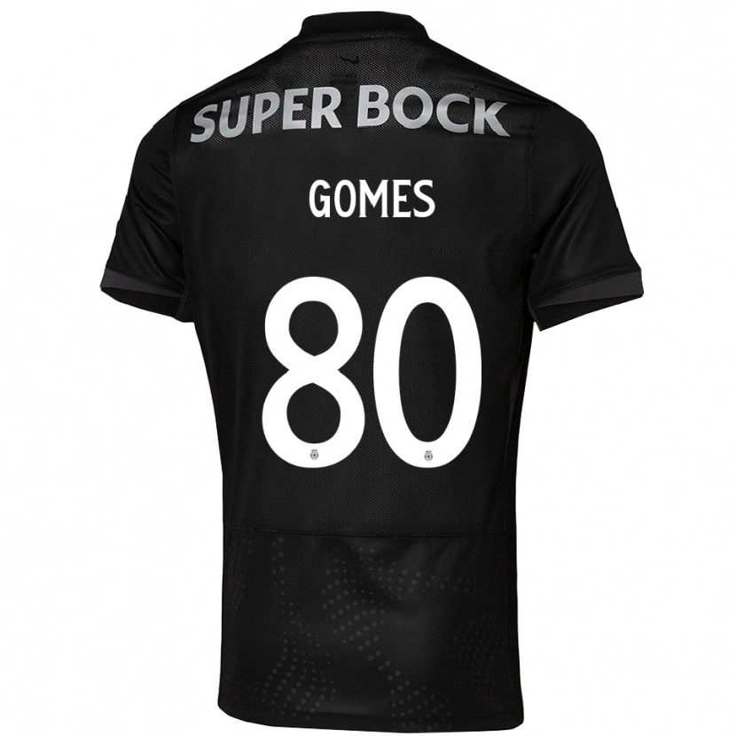 Danxen Kinder Luís Gomes #80 Schwarz Weiß Auswärtstrikot Trikot 2025/26 T-Shirt Österreich
