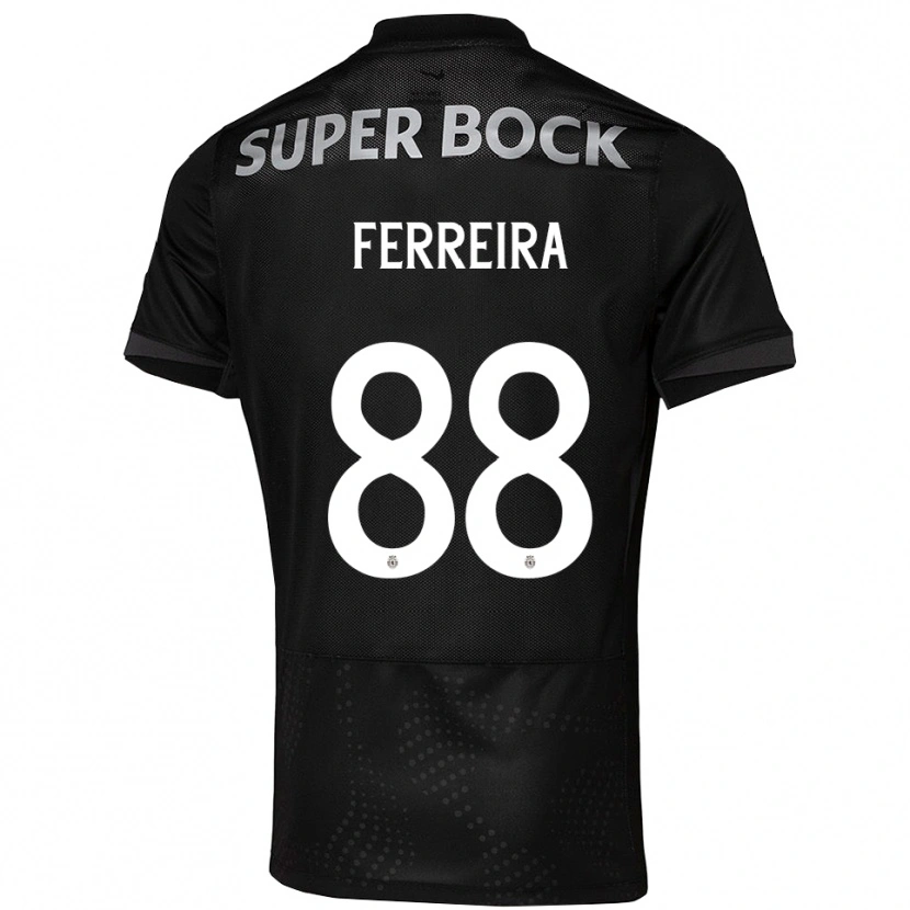 Danxen Kinder Tiago Ferreira #88 Schwarz Weiß Auswärtstrikot Trikot 2025/26 T-Shirt Österreich