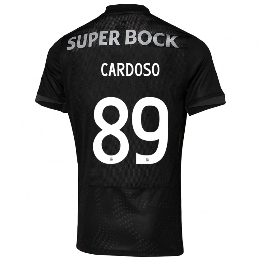 Danxen Kinder Nilton Cardoso #89 Schwarz Weiß Auswärtstrikot Trikot 2025/26 T-Shirt Österreich