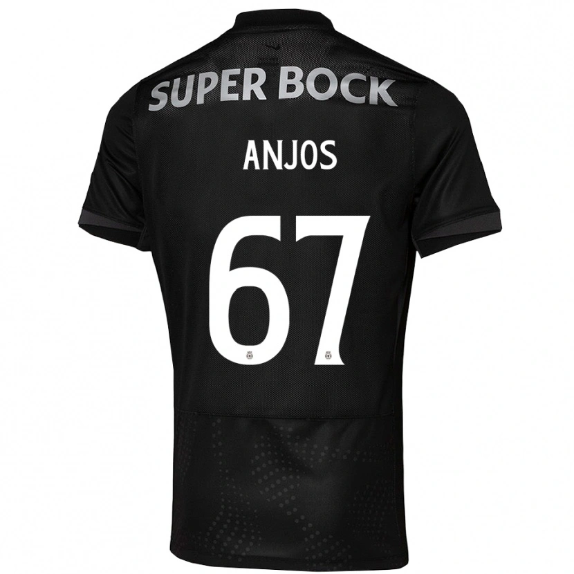 Danxen Kinder Lucas Anjos #67 Schwarz Weiß Auswärtstrikot Trikot 2025/26 T-Shirt Österreich
