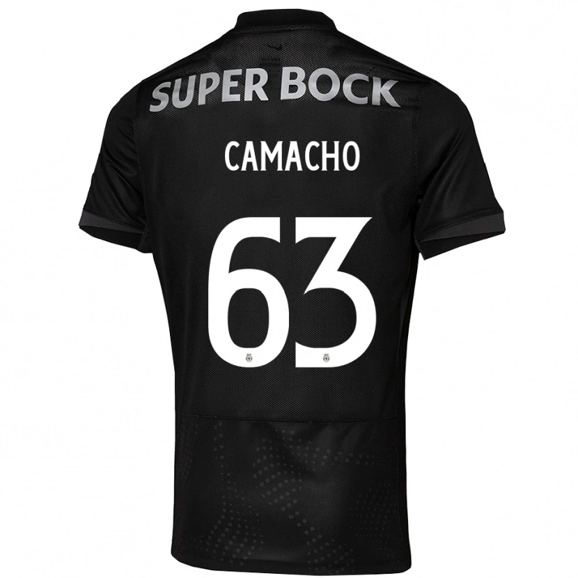 Danxen Kinder Rafael Camacho #63 Schwarz Weiß Auswärtstrikot Trikot 2025/26 T-Shirt Österreich