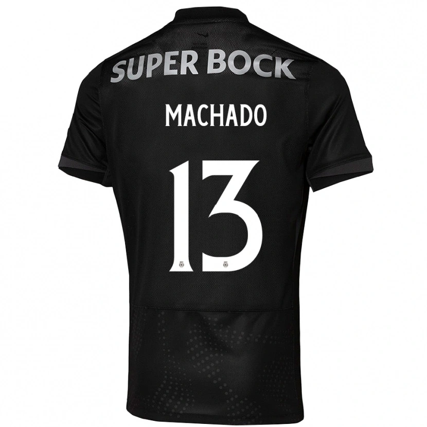 Danxen Kinder Francisco Machado #13 Schwarz Weiß Auswärtstrikot Trikot 2025/26 T-Shirt Österreich