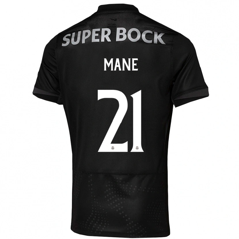 Danxen Kinder Isnaba Mane #21 Schwarz Weiß Auswärtstrikot Trikot 2025/26 T-Shirt Österreich