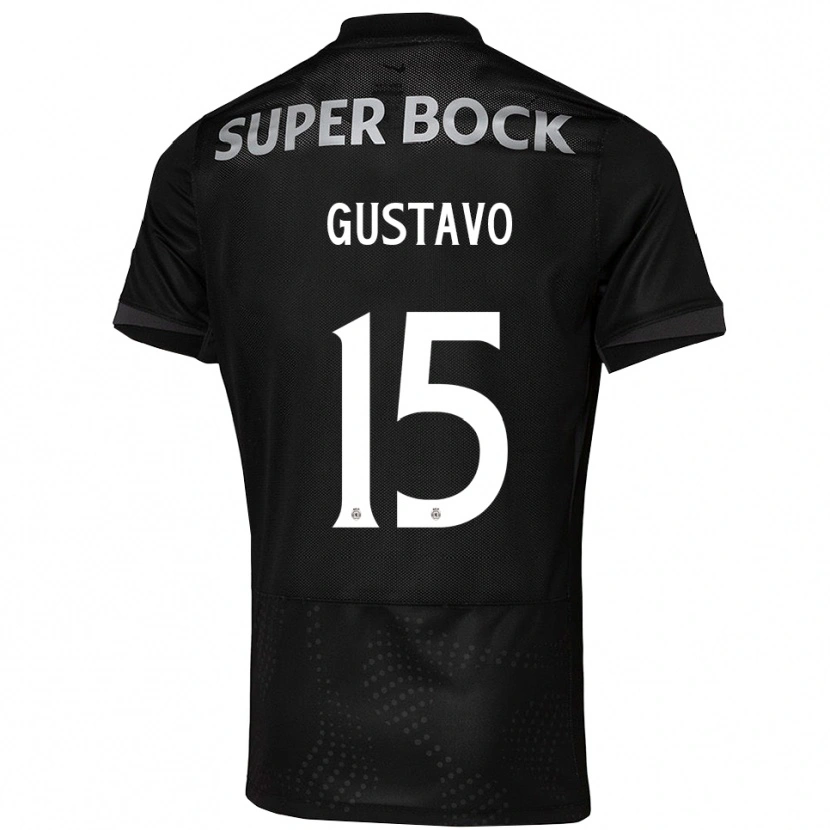 Danxen Kinder Luís Gustavo #15 Schwarz Weiß Auswärtstrikot Trikot 2025/26 T-Shirt Österreich