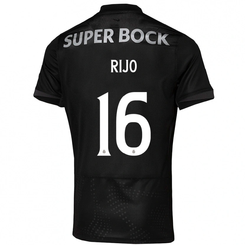 Danxen Kinder João Rijo #16 Schwarz Weiß Auswärtstrikot Trikot 2025/26 T-Shirt Österreich