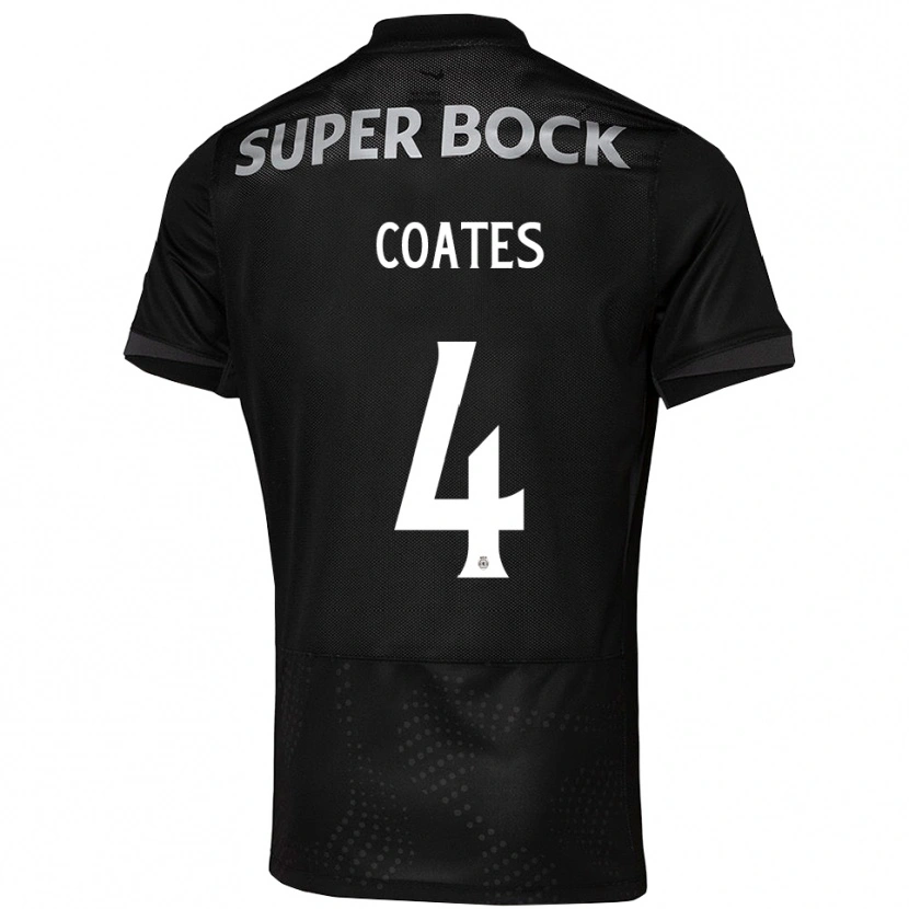 Danxen Kinder Sebastian Coates #4 Schwarz Weiß Auswärtstrikot Trikot 2025/26 T-Shirt Österreich