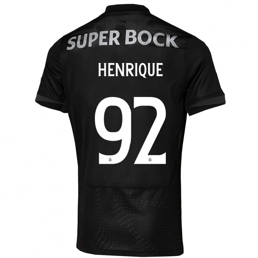 Danxen Kinder Eduardo Henrique #92 Schwarz Weiß Auswärtstrikot Trikot 2025/26 T-Shirt Österreich
