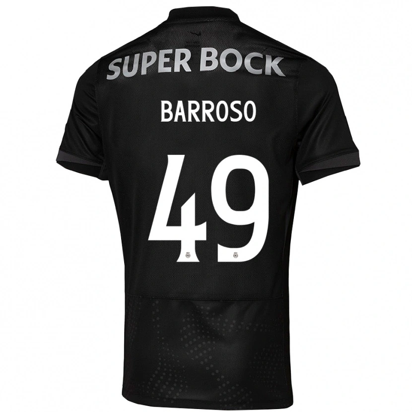 Danxen Kinder Leonardo Barroso #49 Schwarz Weiß Auswärtstrikot Trikot 2025/26 T-Shirt Österreich