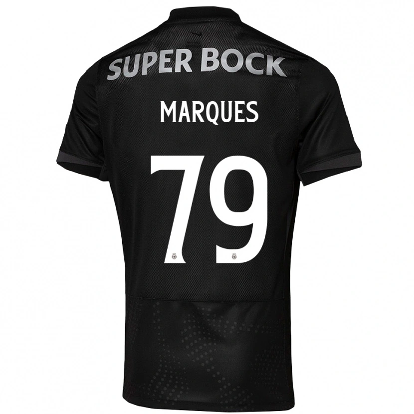 Danxen Kinder Rodrigo Marquês #79 Schwarz Weiß Auswärtstrikot Trikot 2025/26 T-Shirt Österreich