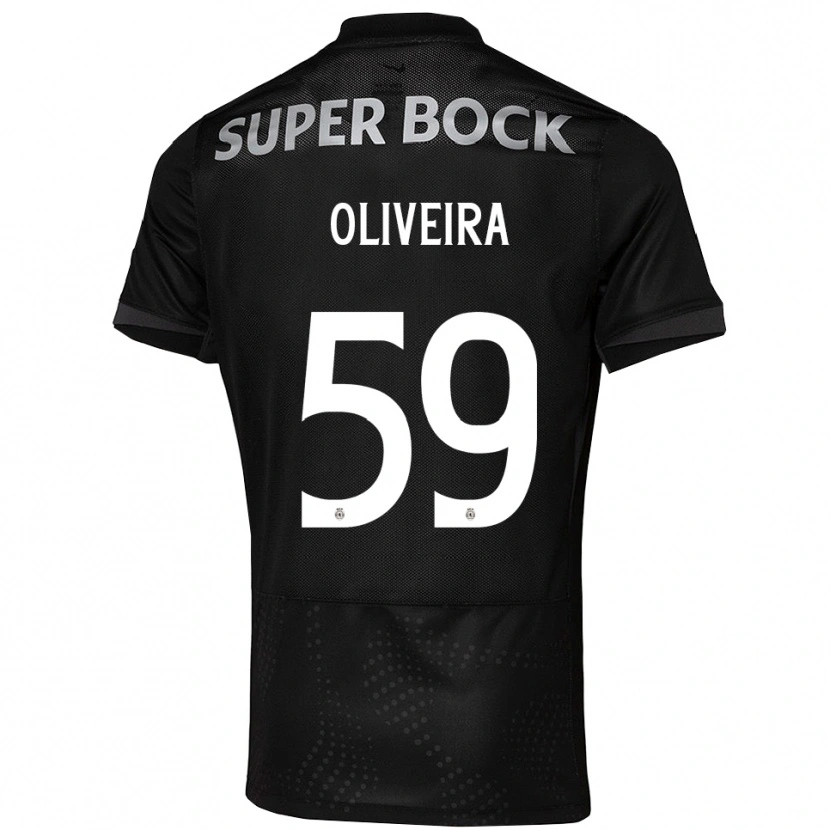 Danxen Kinder Kauã Oliveira #59 Schwarz Weiß Auswärtstrikot Trikot 2025/26 T-Shirt Österreich