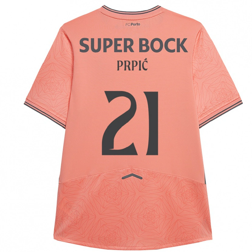 Danxen Kinder Dominik Prpić #21 Rosa Marineblau Auswärtstrikot Trikot 2025/26 T-Shirt Österreich