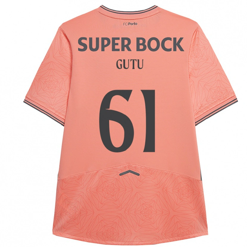 Danxen Kinder Denis Gutu #61 Rosa Marineblau Auswärtstrikot Trikot 2025/26 T-Shirt Österreich