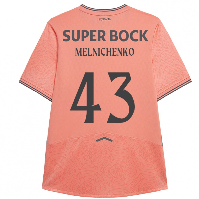Danxen Kinder Trofim Melnichenko #43 Rosa Marineblau Auswärtstrikot Trikot 2025/26 T-Shirt Österreich