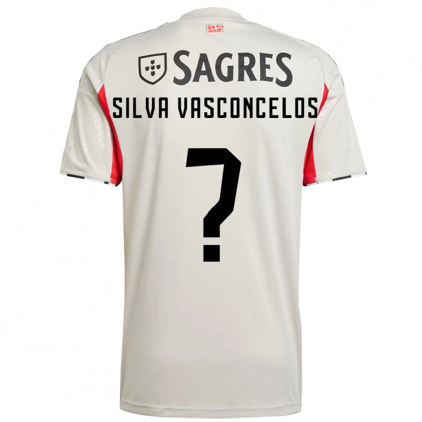 Danxen Kinder Martim Silva Vasconcelos #0 Creme Weiß Rot Auswärtstrikot Trikot 2025/26 T-Shirt Österreich