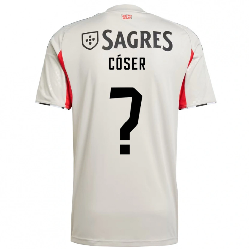 Danxen Kinder Tiago Cóser #0 Creme Weiß Rot Auswärtstrikot Trikot 2025/26 T-Shirt Österreich