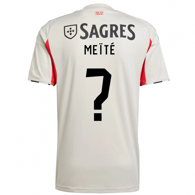 Danxen Kinder Soualiho Meïté #0 Creme Weiß Rot Auswärtstrikot Trikot 2025/26 T-Shirt Österreich