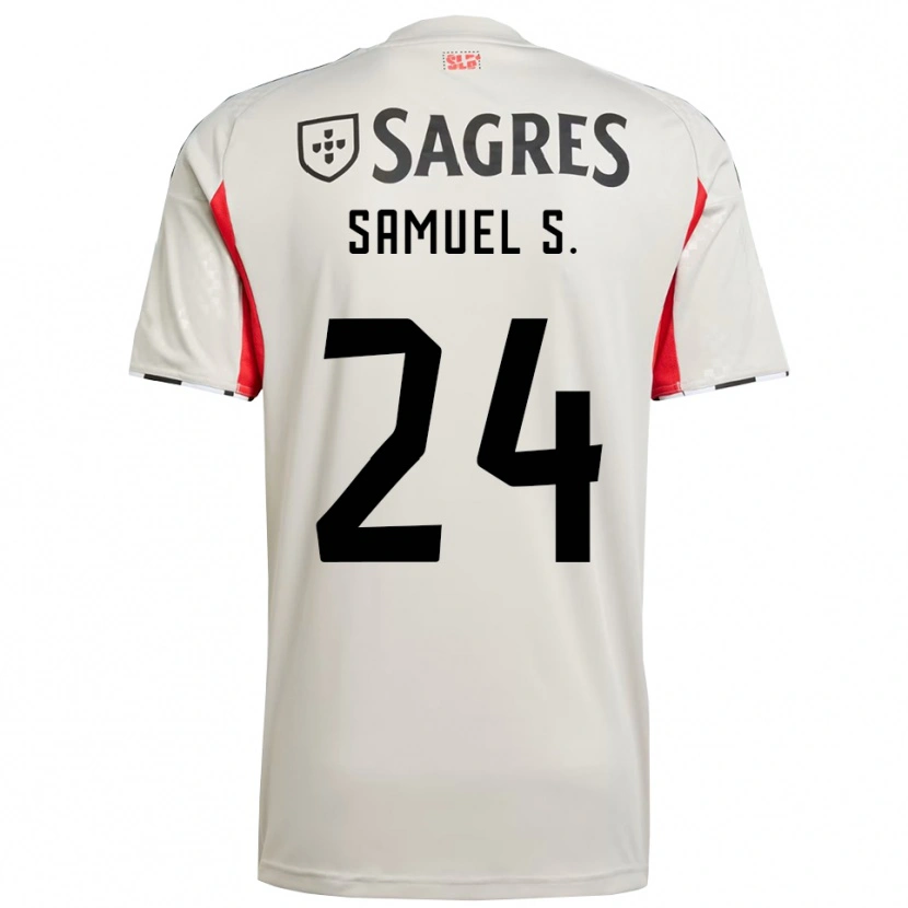 Danxen Kinder Samuel Soares #24 Creme Weiß Rot Auswärtstrikot Trikot 2025/26 T-Shirt Österreich