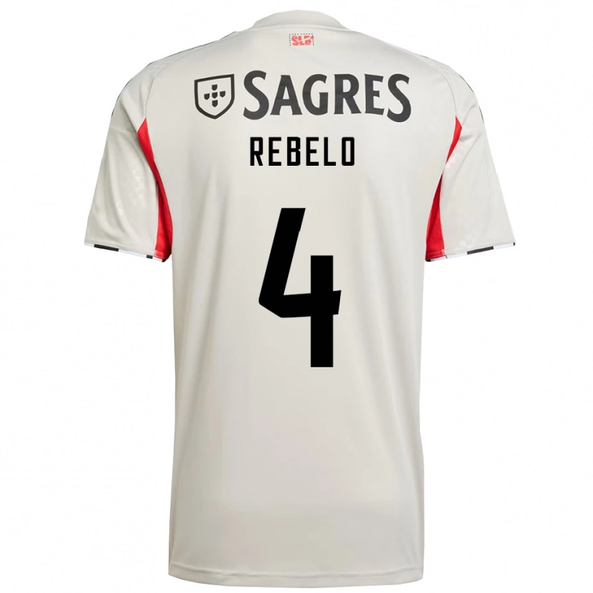 Danxen Kinder Silvia Rebelo #4 Creme Weiß Rot Auswärtstrikot Trikot 2025/26 T-Shirt Österreich