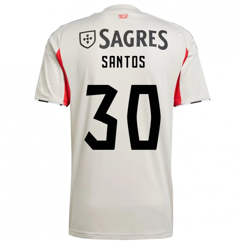 Danxen Kinder Daniela Santos #30 Creme Weiß Rot Auswärtstrikot Trikot 2025/26 T-Shirt Österreich