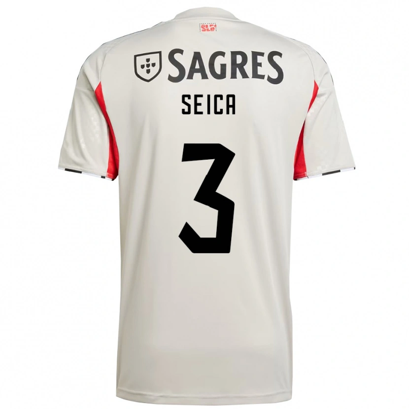 Danxen Kinder Ana Seica #3 Creme Weiß Rot Auswärtstrikot Trikot 2025/26 T-Shirt Österreich