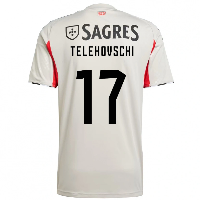 Danxen Kinder Dinis Telehovschi #17 Creme Weiß Rot Auswärtstrikot Trikot 2025/26 T-Shirt Österreich