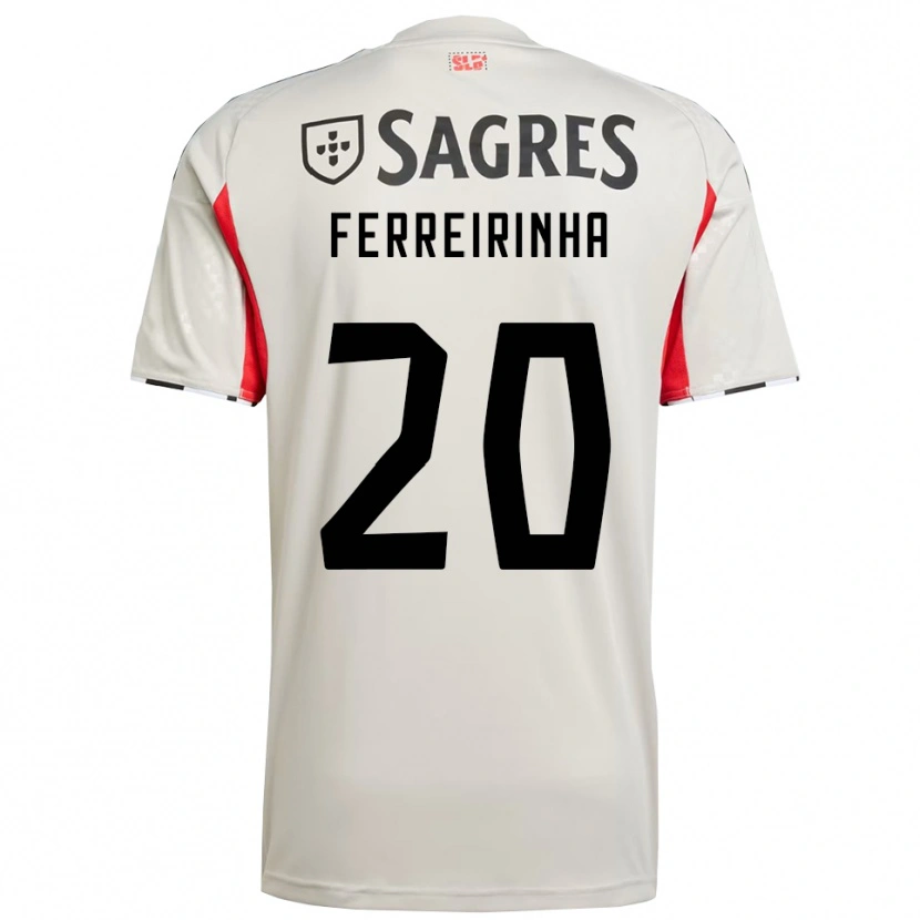 Danxen Kinder Afonso Ferreirinha #20 Creme Weiß Rot Auswärtstrikot Trikot 2025/26 T-Shirt Österreich