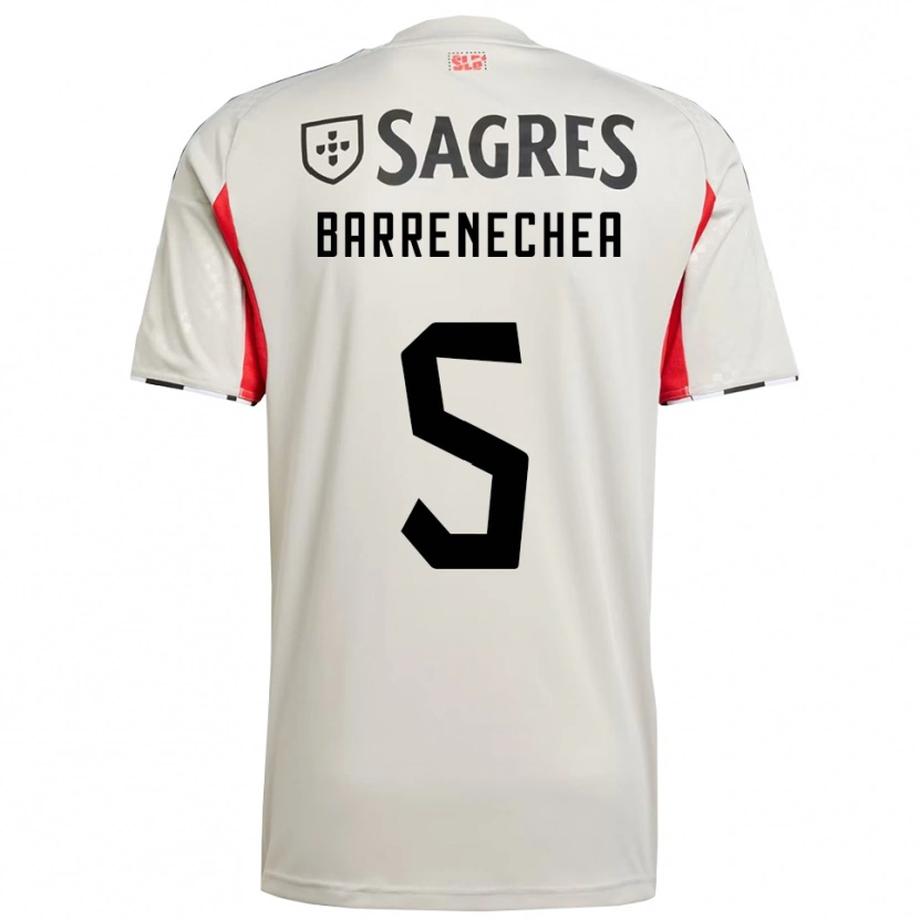 Danxen Kinder Enzo Barrenechea #5 Creme Weiß Rot Auswärtstrikot Trikot 2025/26 T-Shirt Österreich