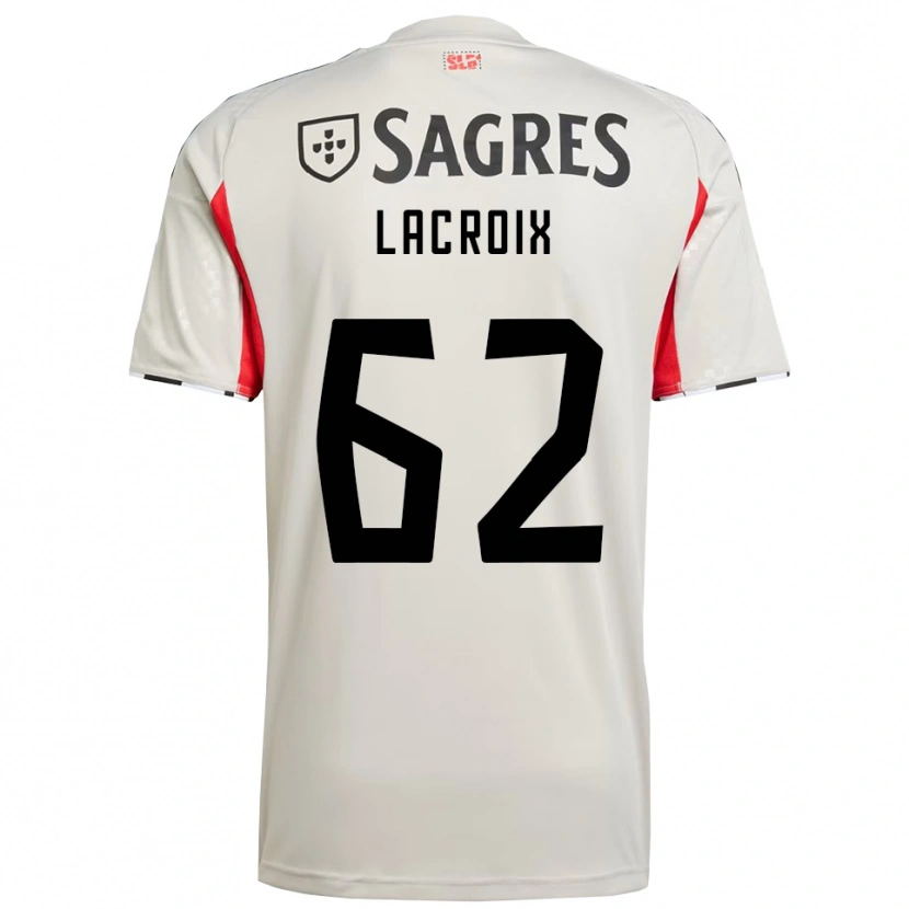 Danxen Kinder Lenny Lacroix #62 Creme Weiß Rot Auswärtstrikot Trikot 2025/26 T-Shirt Österreich