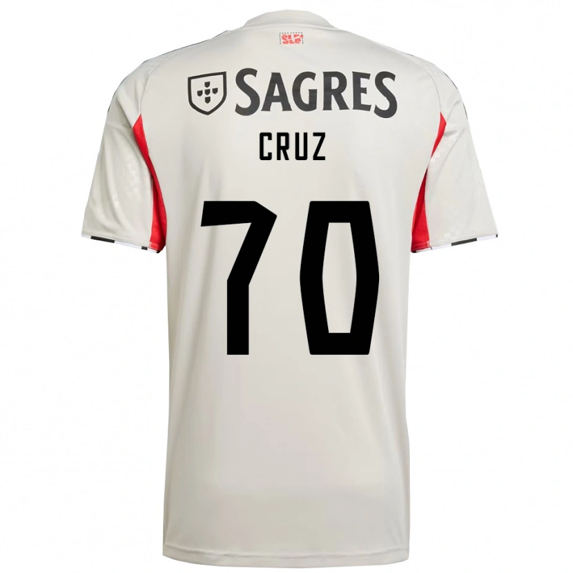 Danxen Kinder Filipe Cruz #70 Creme Weiß Rot Auswärtstrikot Trikot 2025/26 T-Shirt Österreich
