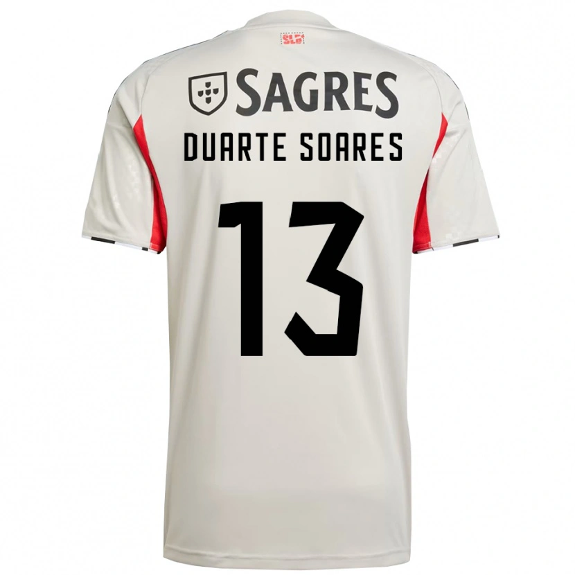 Danxen Kinder Duarte Soares #13 Creme Weiß Rot Auswärtstrikot Trikot 2025/26 T-Shirt Österreich