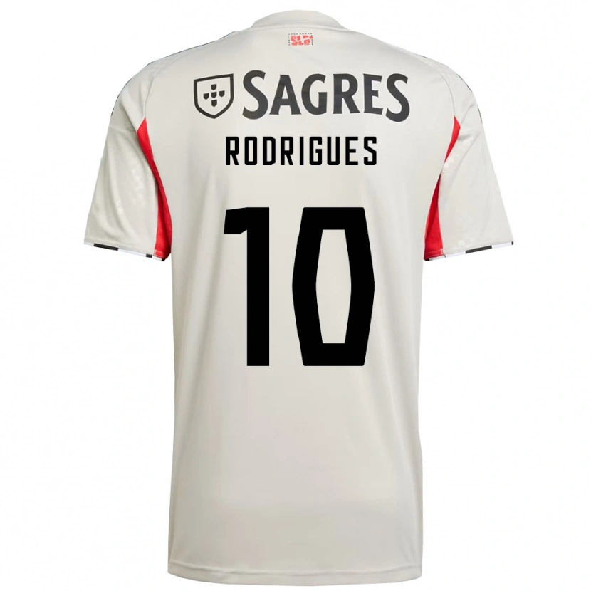 Danxen Kinder Tiago Rodrigues #10 Creme Weiß Rot Auswärtstrikot Trikot 2025/26 T-Shirt Österreich