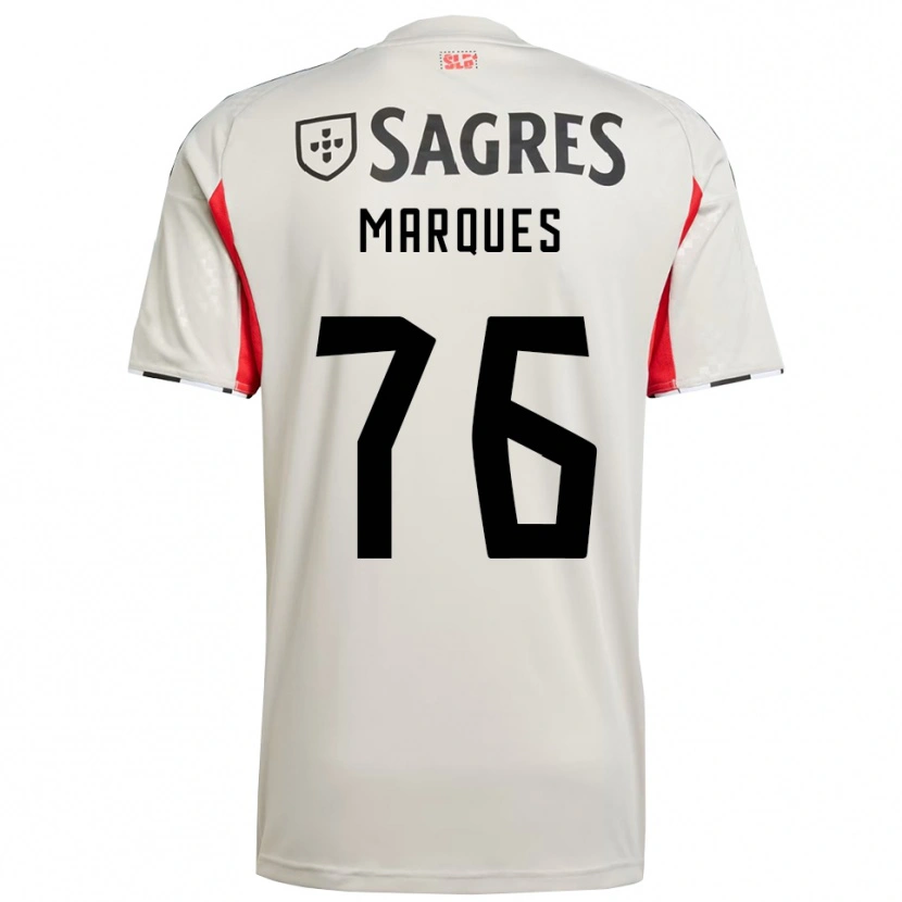 Danxen Kinder Gustavo Marques #76 Creme Weiß Rot Auswärtstrikot Trikot 2025/26 T-Shirt Österreich