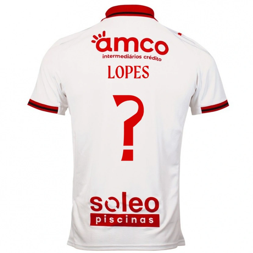 Danxen Kinder Ivo Lopes #0 Weiß Rot Auswärtstrikot Trikot 2025/26 T-Shirt Österreich
