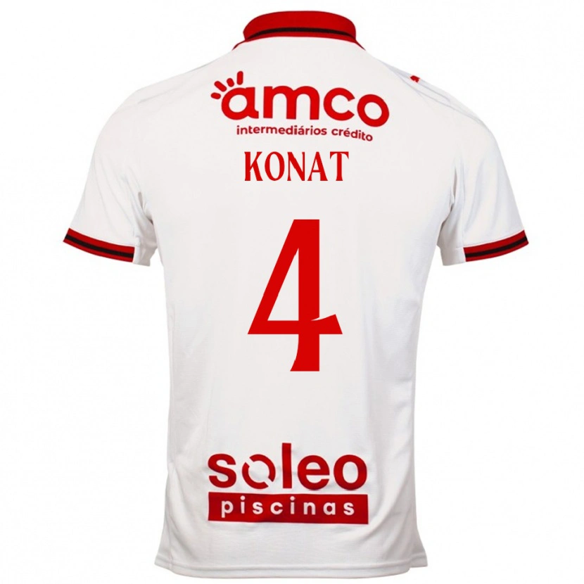 Danxen Kinder Katarzyna Konat #4 Weiß Rot Auswärtstrikot Trikot 2025/26 T-Shirt Österreich
