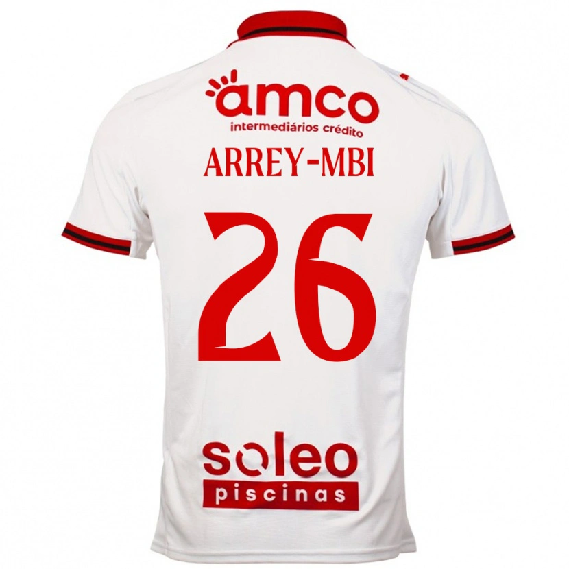 Danxen Kinder Bright Arrey-Mbi #26 Weiß Rot Auswärtstrikot Trikot 2025/26 T-Shirt Österreich