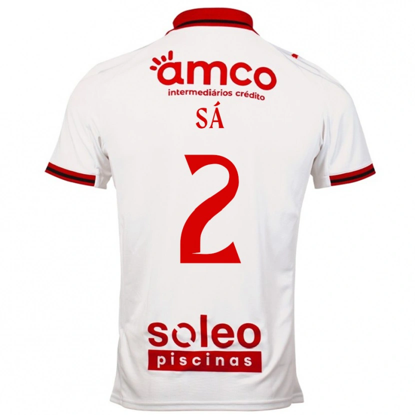 Danxen Kinder Henrique Sá #2 Weiß Rot Auswärtstrikot Trikot 2025/26 T-Shirt Österreich