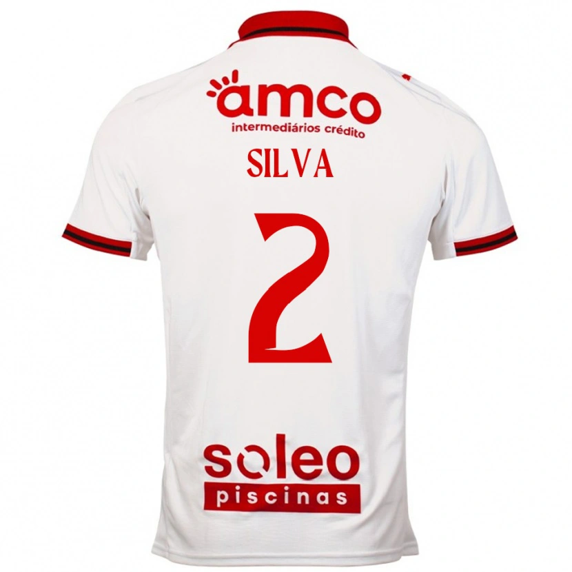 Danxen Kinder Lourenço Silva #2 Weiß Rot Auswärtstrikot Trikot 2025/26 T-Shirt Österreich